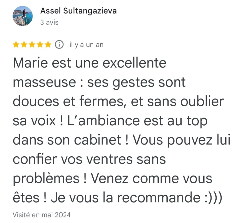 massage du ventre avis