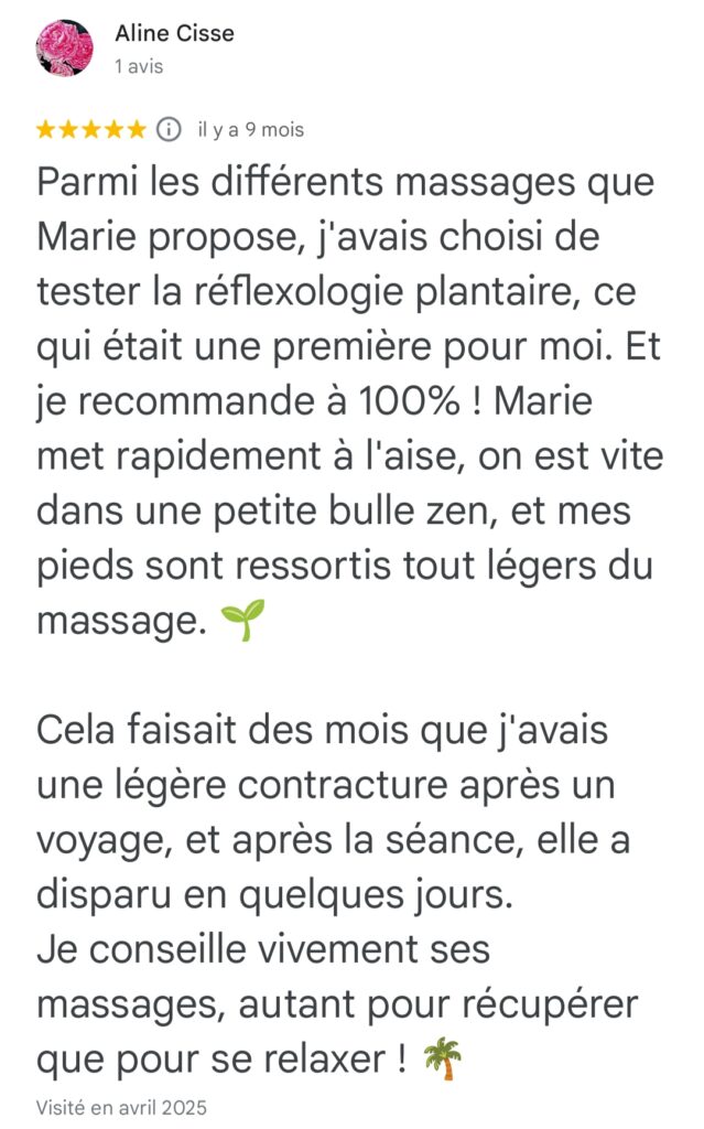 réflexologie plantaire avis
