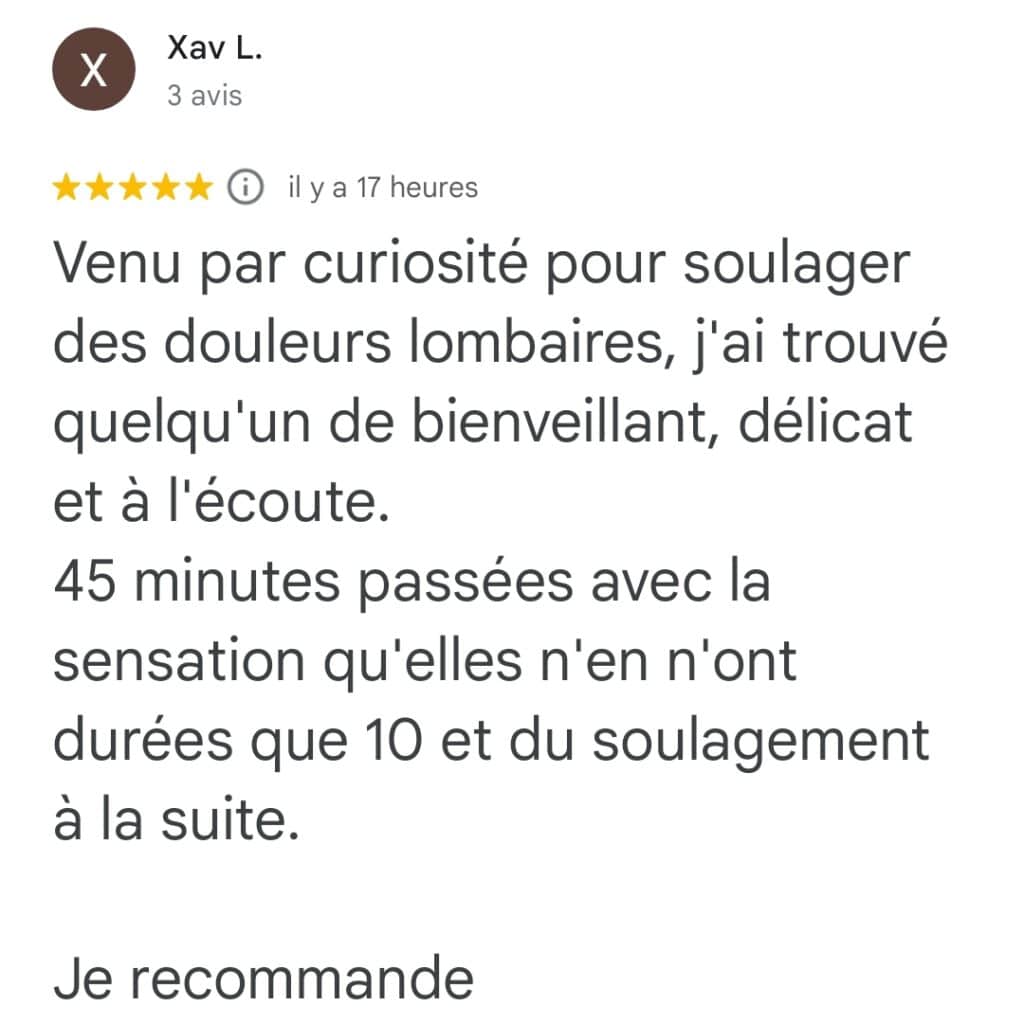 avis massage bien etre
